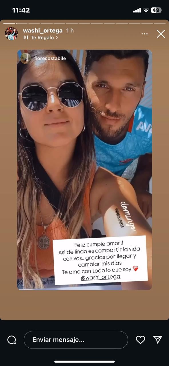 Washington Ortega está de cumpleaños y lo celebró junto a su familia.