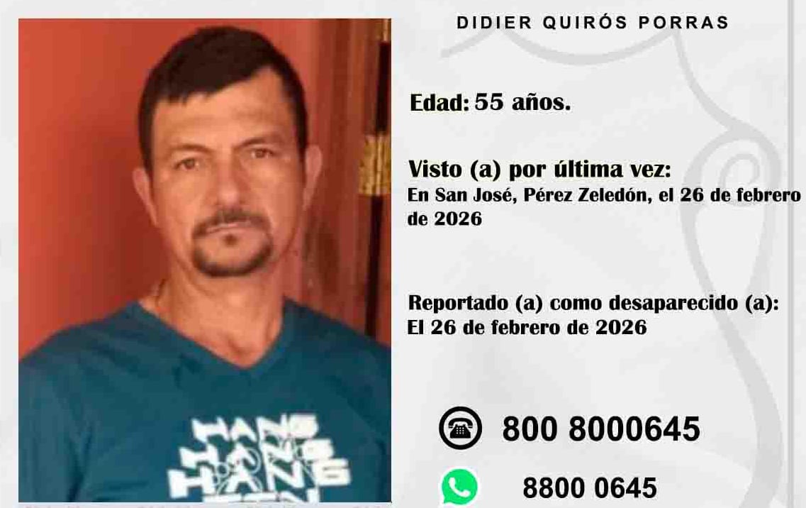 Didier Quirós Porras, de 55 años.