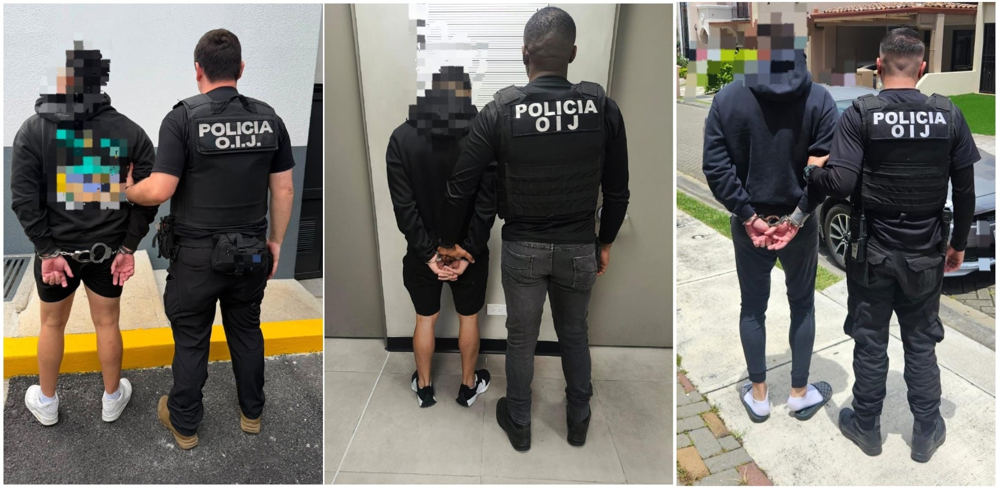 Los tres sospechosos fueron detenidos este miércoles.