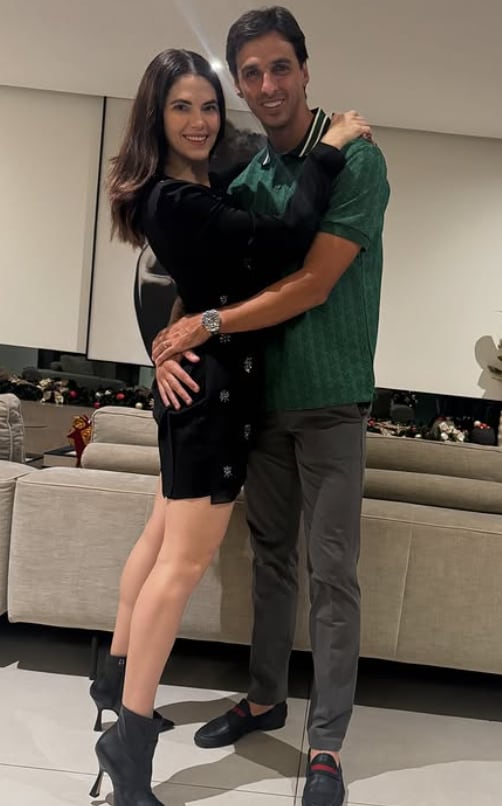 Carolina Jaikel y su esposo Bryan Ruzi, exjugador de Liga Deportiva Alajuelense