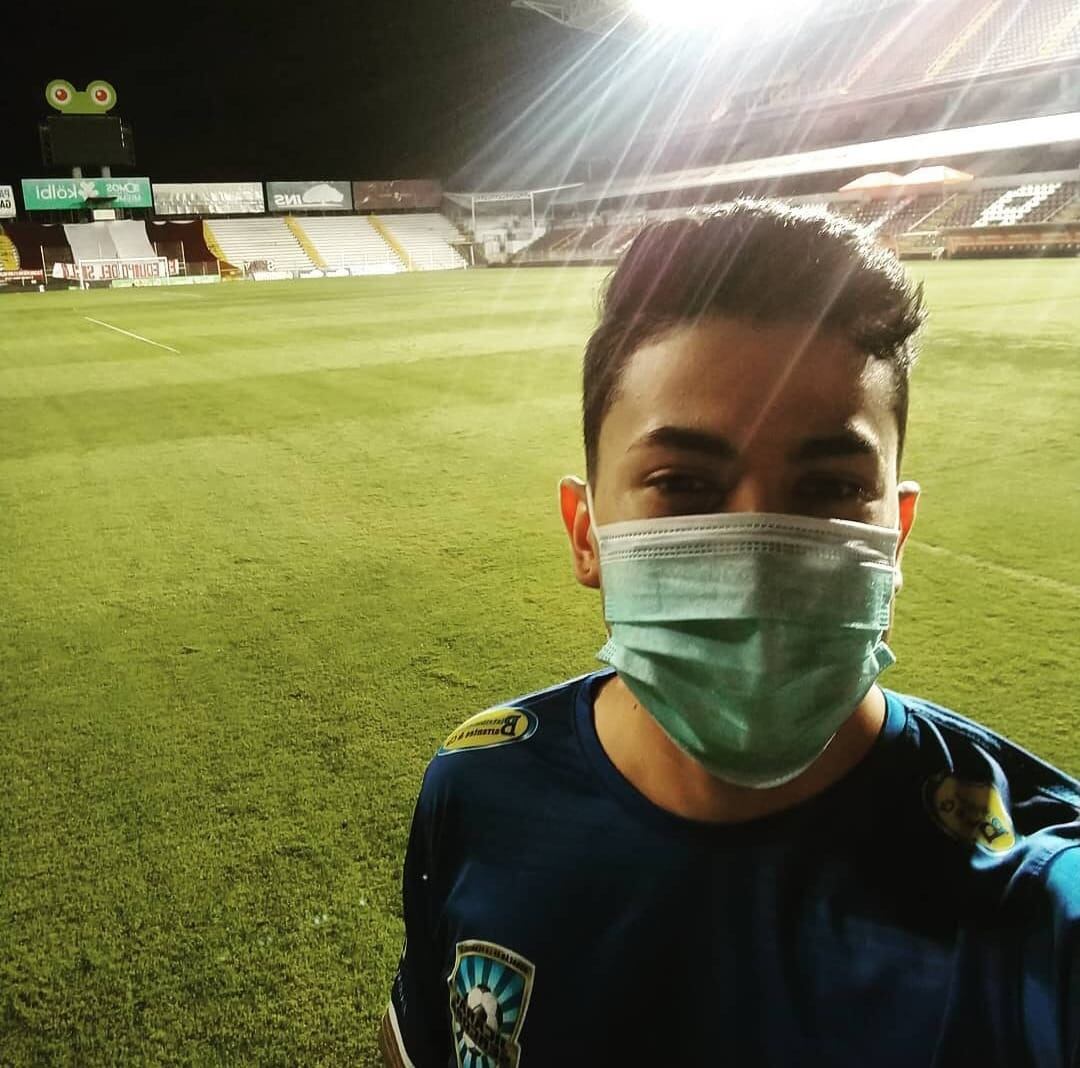 Jorge Ríos, aficionado de Saprissa y Jicaral. Cortesía.