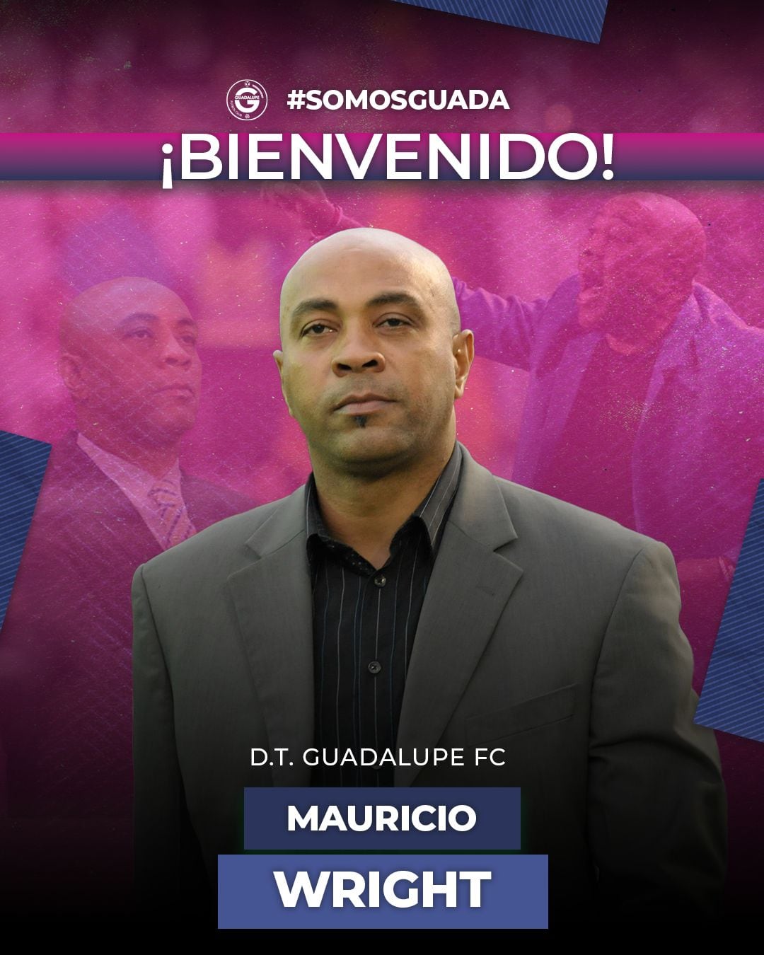 Mauricio Wright regresa al banquillo para dirigir al Guadalupe FC.