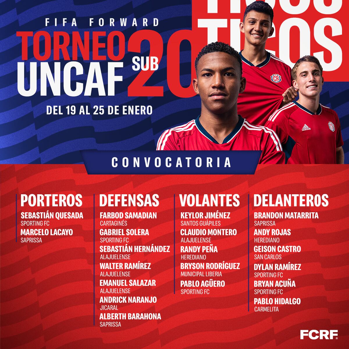 Randy Peña había sido convocado en la Sele sub-20 para el torneo Uncaf disputado el año pasado.