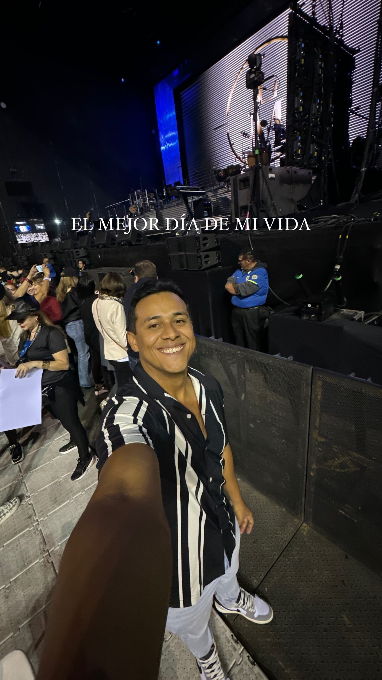 Óscar Ulloa lloró por concierto de Luis Miguel