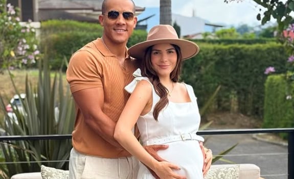 Greivin Morgan y su esposa Sheiris Montero