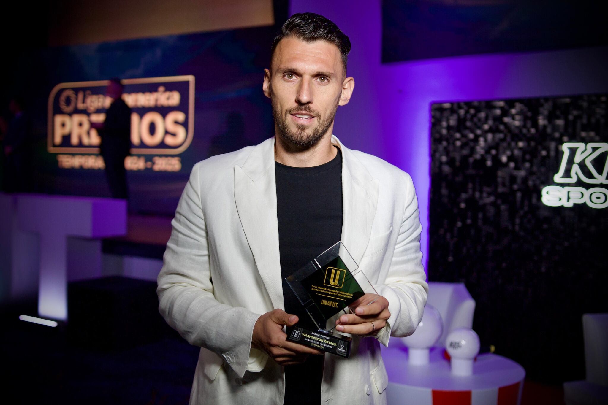Washington Ortega ganó el premio a mejor extranjero del Clausura 2025