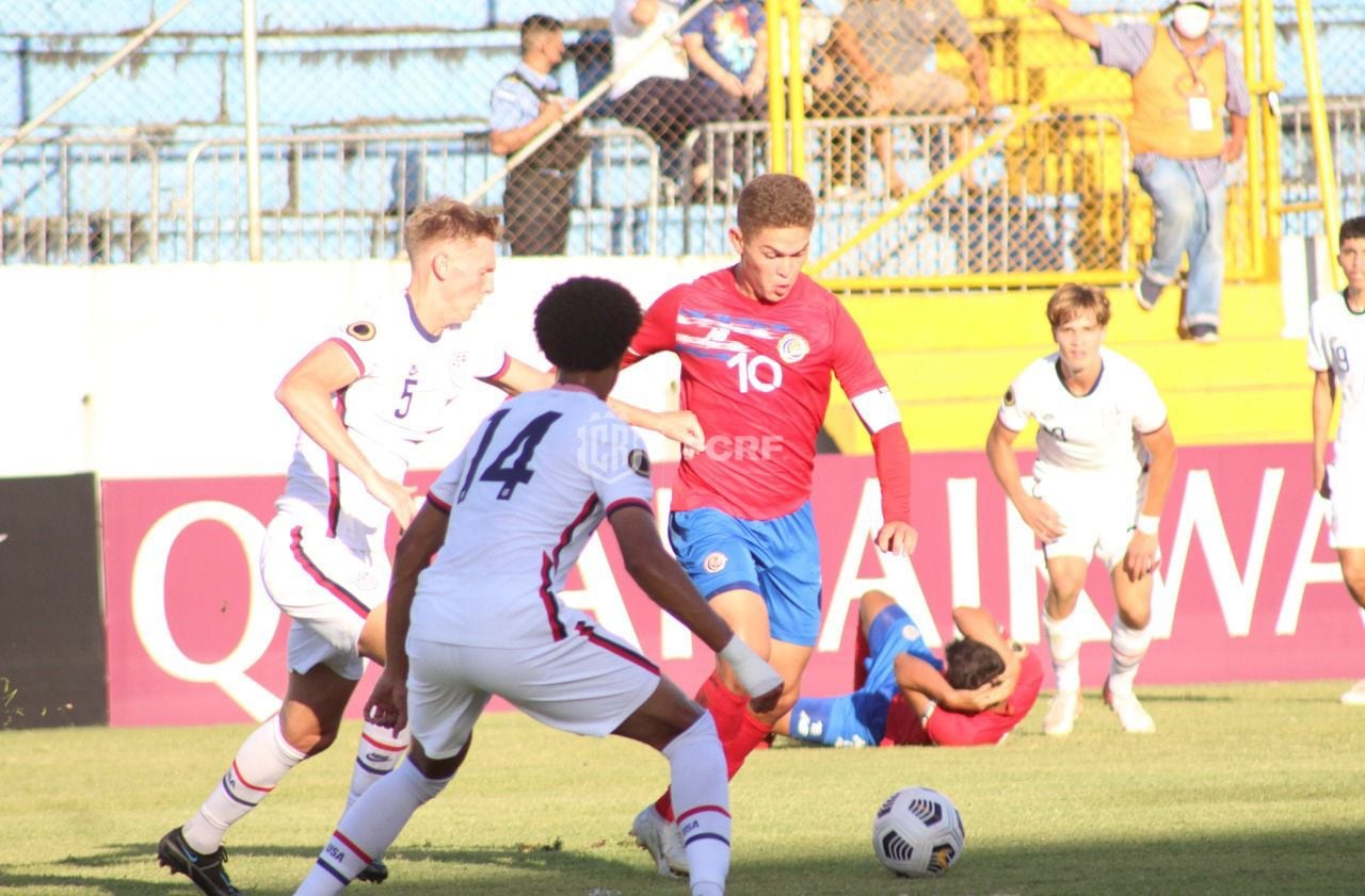 Selección sub 20, Costa Rica 0 Estados Unidos 2