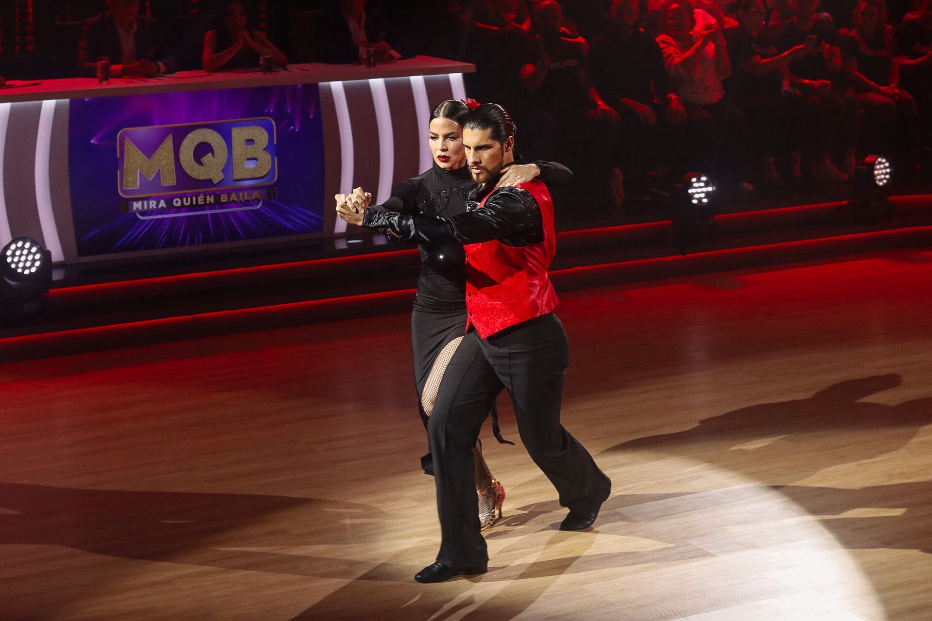 22/09/2024. Mira quién baila, Televisora de Costa Rica. Estudio Marco Picado. Sabana, San José. Fotografía: Lilly Arce. En la fotografía: Lynda - César
