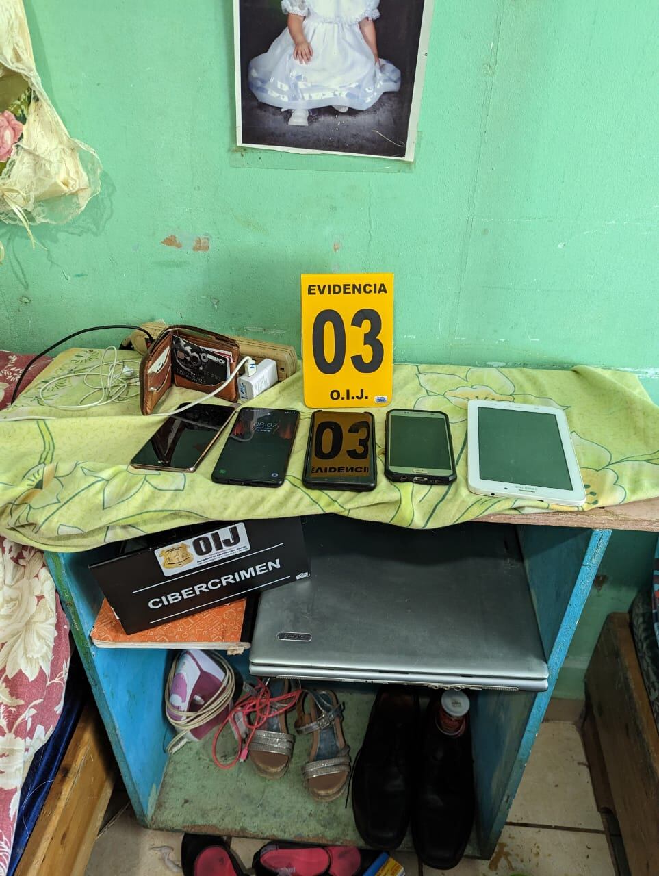 El hombre de apellido Edwards fue detenido en Salitrillos de Aserrí. Foto OIJ.