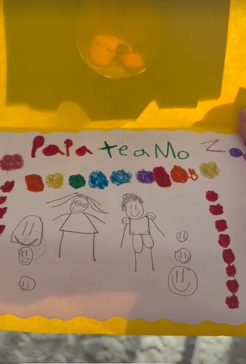 Esto fue lo que escribió Zoé para su papá.