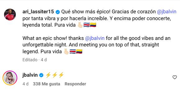 El futbolista costarricense, Ariel Lassiter, quedó como loco por lo que pasó entre él y el cantante J Balvin esta semana.