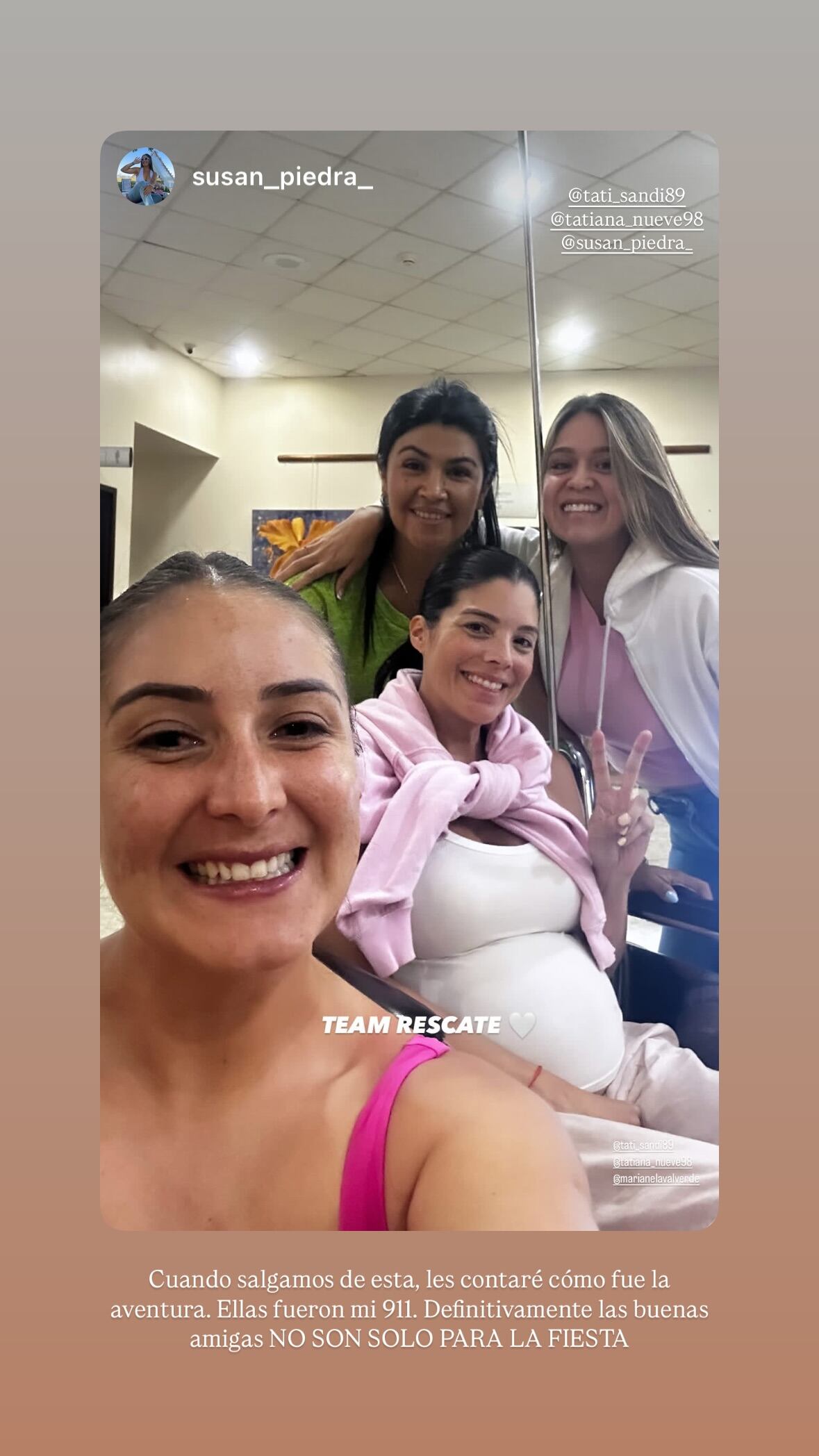 Marianela Valverde fue hospitalizada este viernes en la recta final de su embarazo