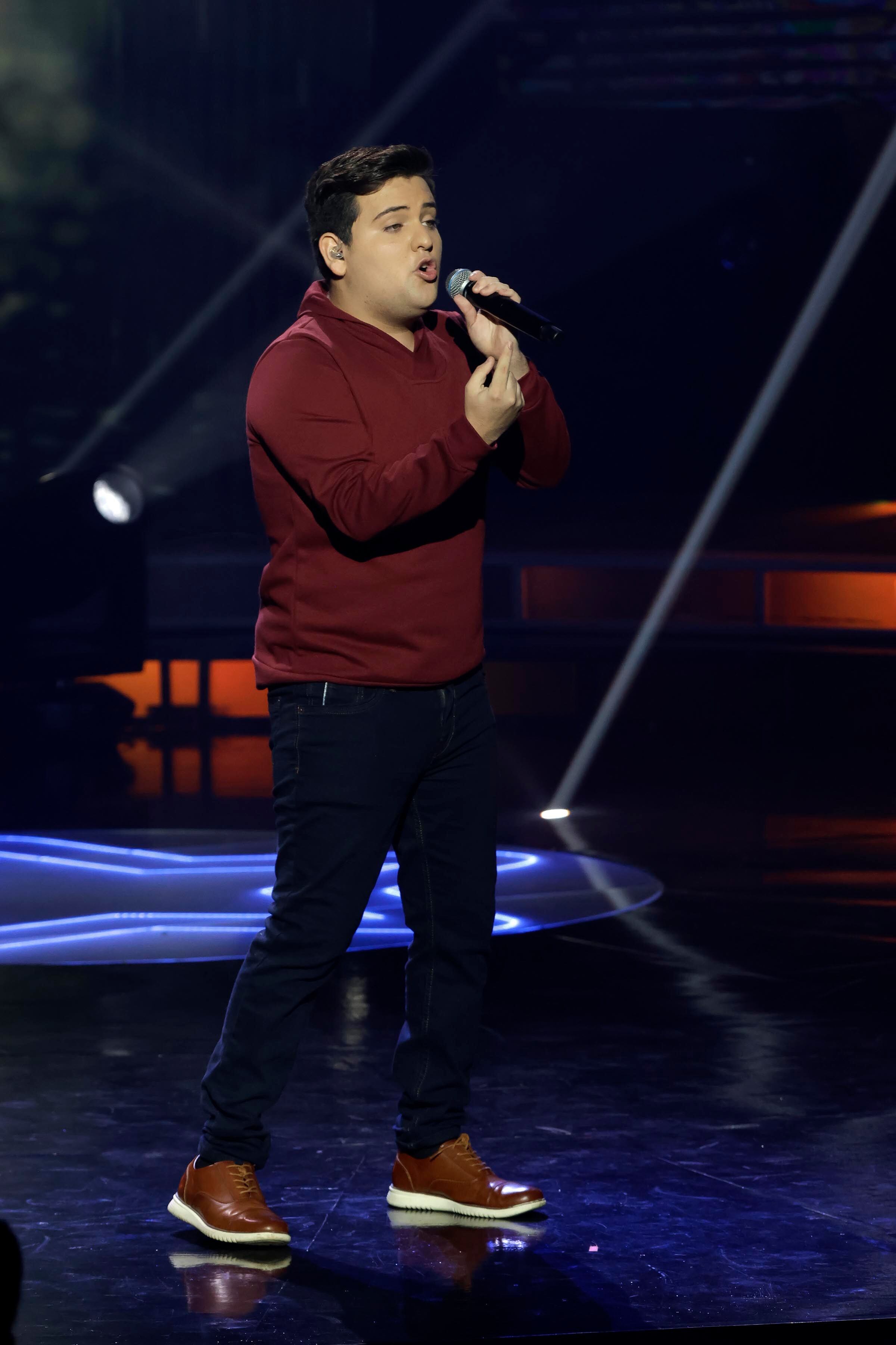 05/11/2023. Teletica, Sabana Oeste. Hora: 07:00 p.m. Gala número 10 de Nace una Estrella, grabada en el estudio Marco Picado de Teletica. En la foto, Jafet Jerez. Fotos: Mayela López