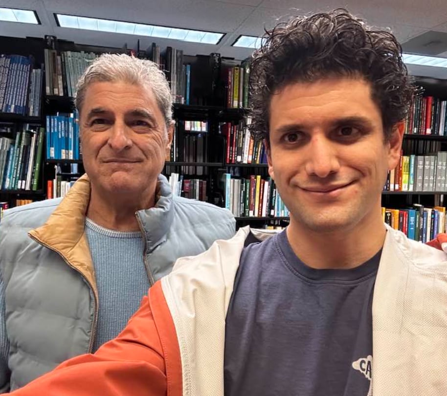 El empresario Ricardo Trejos Guardia junto a su hijo fallecido Jorge Trejos Contreras.