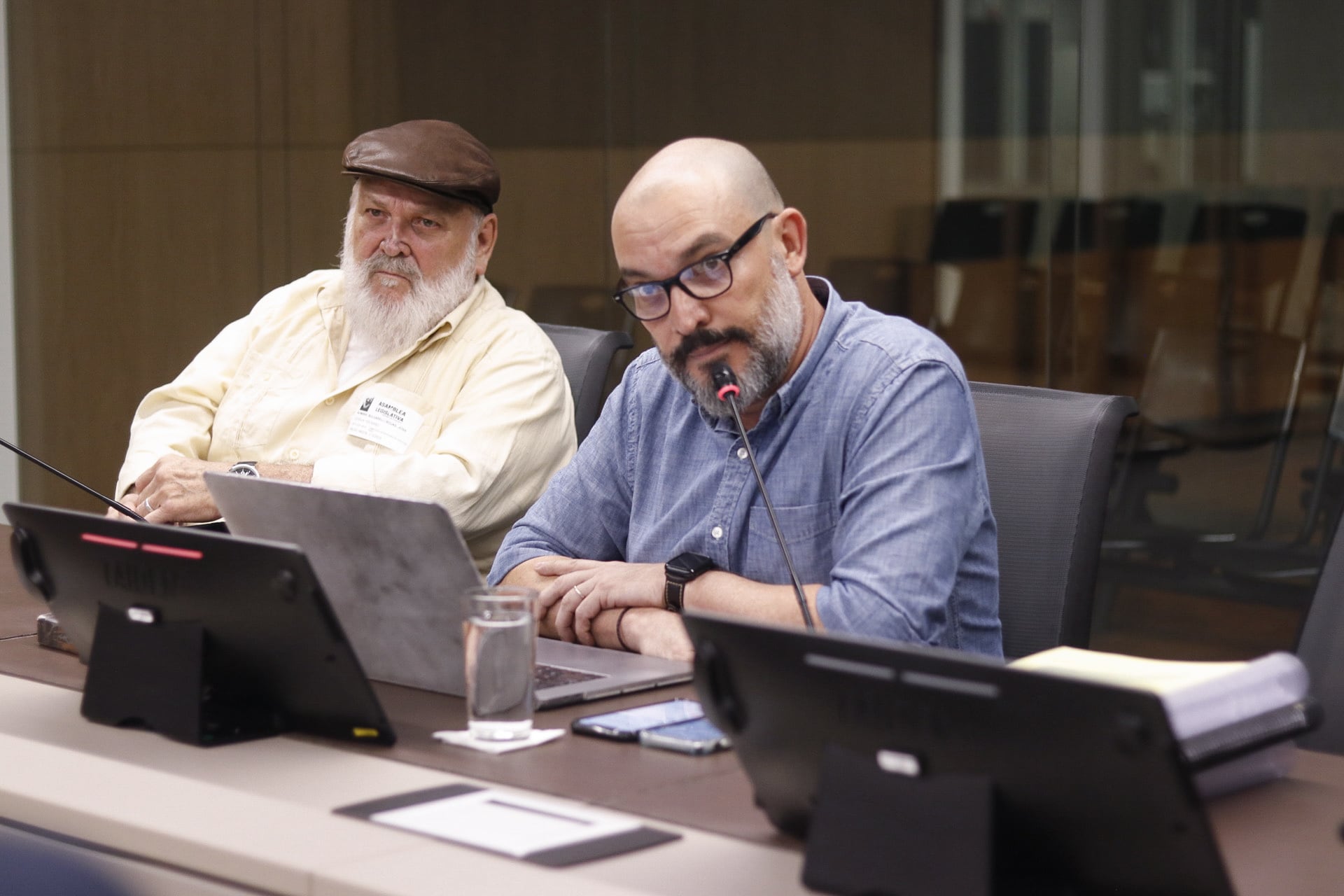 15/01/2024, San José, Asamblea Legislativa, comparecencia de Cristian Bulgarelli ante los diputados.