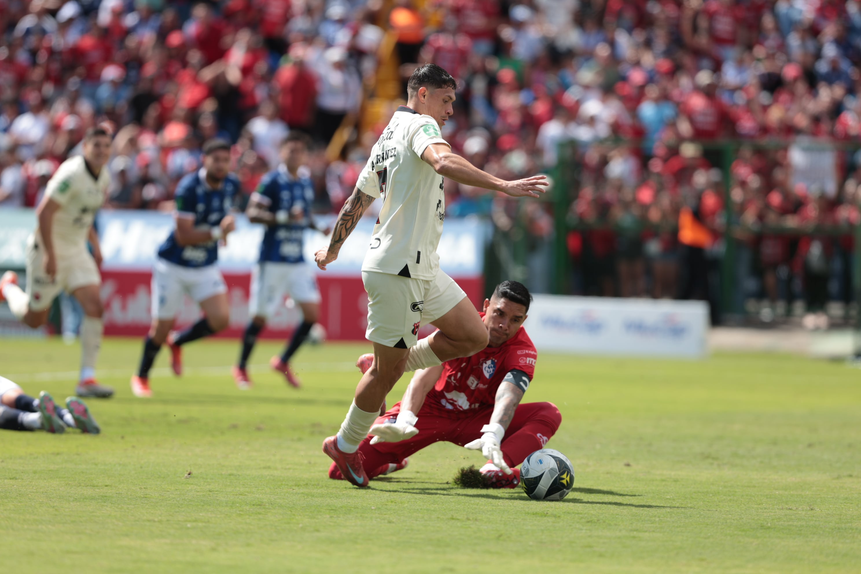 30/11/2025/ Juego entre Club Sport Cartagines vs Liga Deportiva Alajuelense por la fecha 17 del torneo apertura de l Liga Promerica en el estadio Fello Meza / foto John Durán