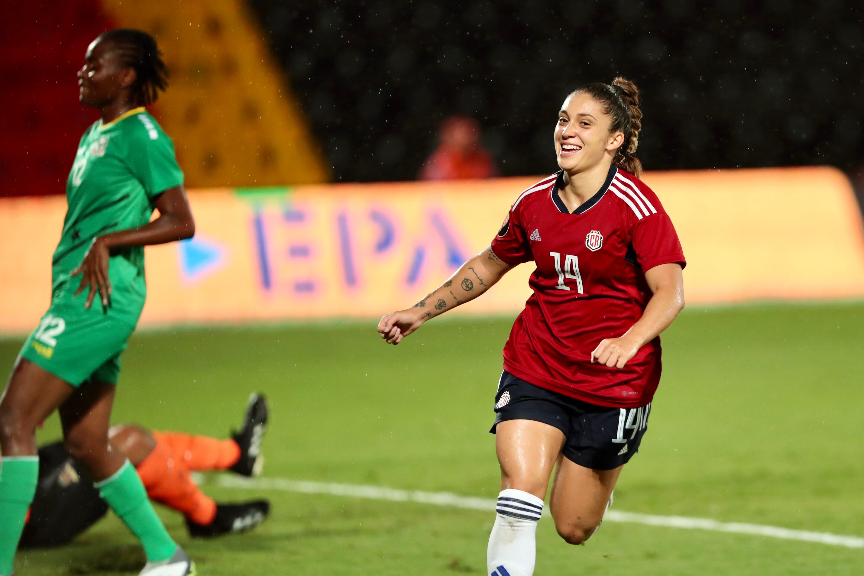 26/09/2023, Alajuela, Estadio Alejandro Morera Soto, partido de la eliminatoria para la Copa de Oro entre Costa Rica y San Cristobal y Nieves.