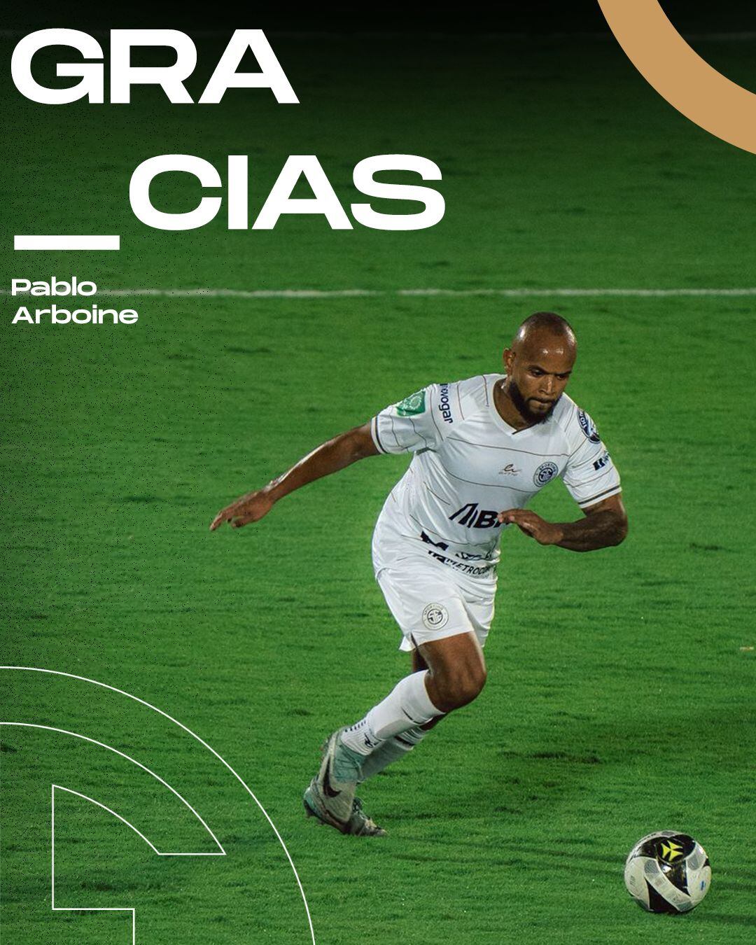 Sporting oficializó la salida de Pablo Arboine, quien regresará al Saprissa. Prensa SFC.