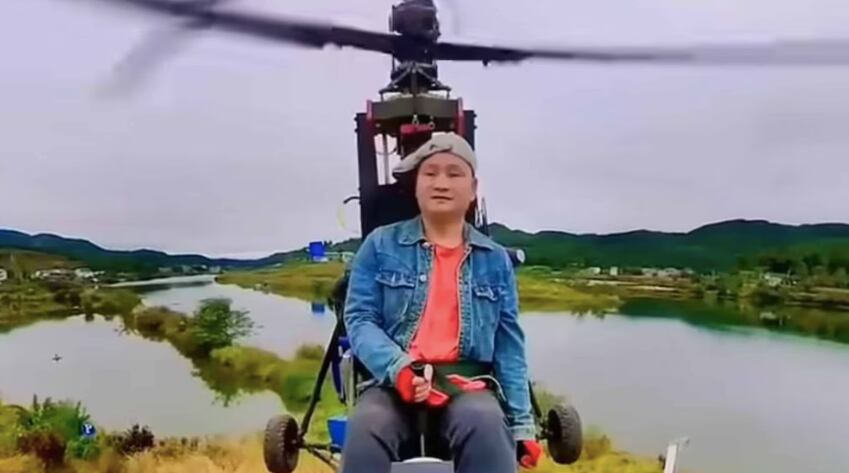 Muere el influencer Tang Feiji mientras transmitía en vivo arriesgado acto en helicóptero.