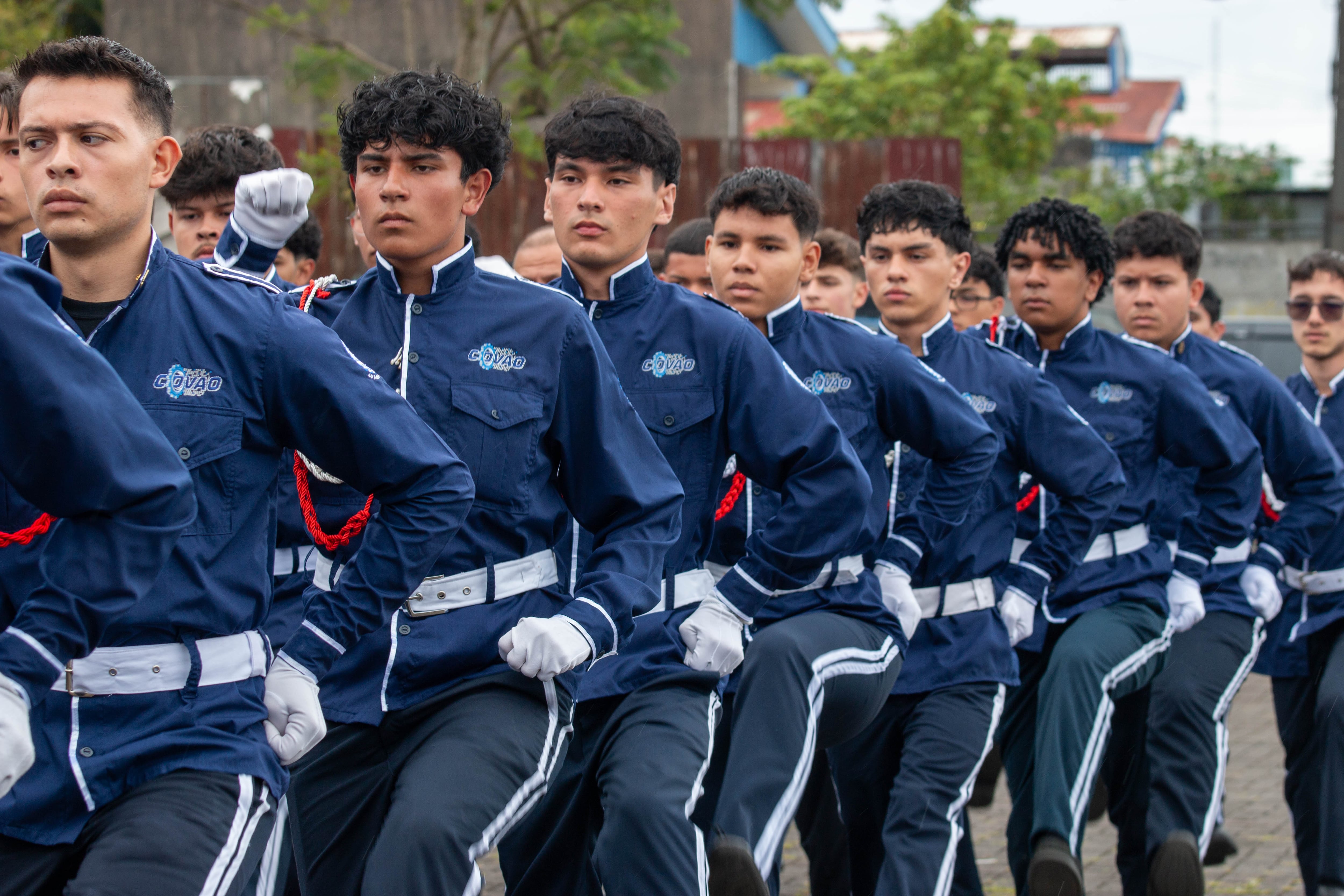 Con una coordinación excelente, ejecutan cada paso de su rutina. Foto: Juan Pablo Garita