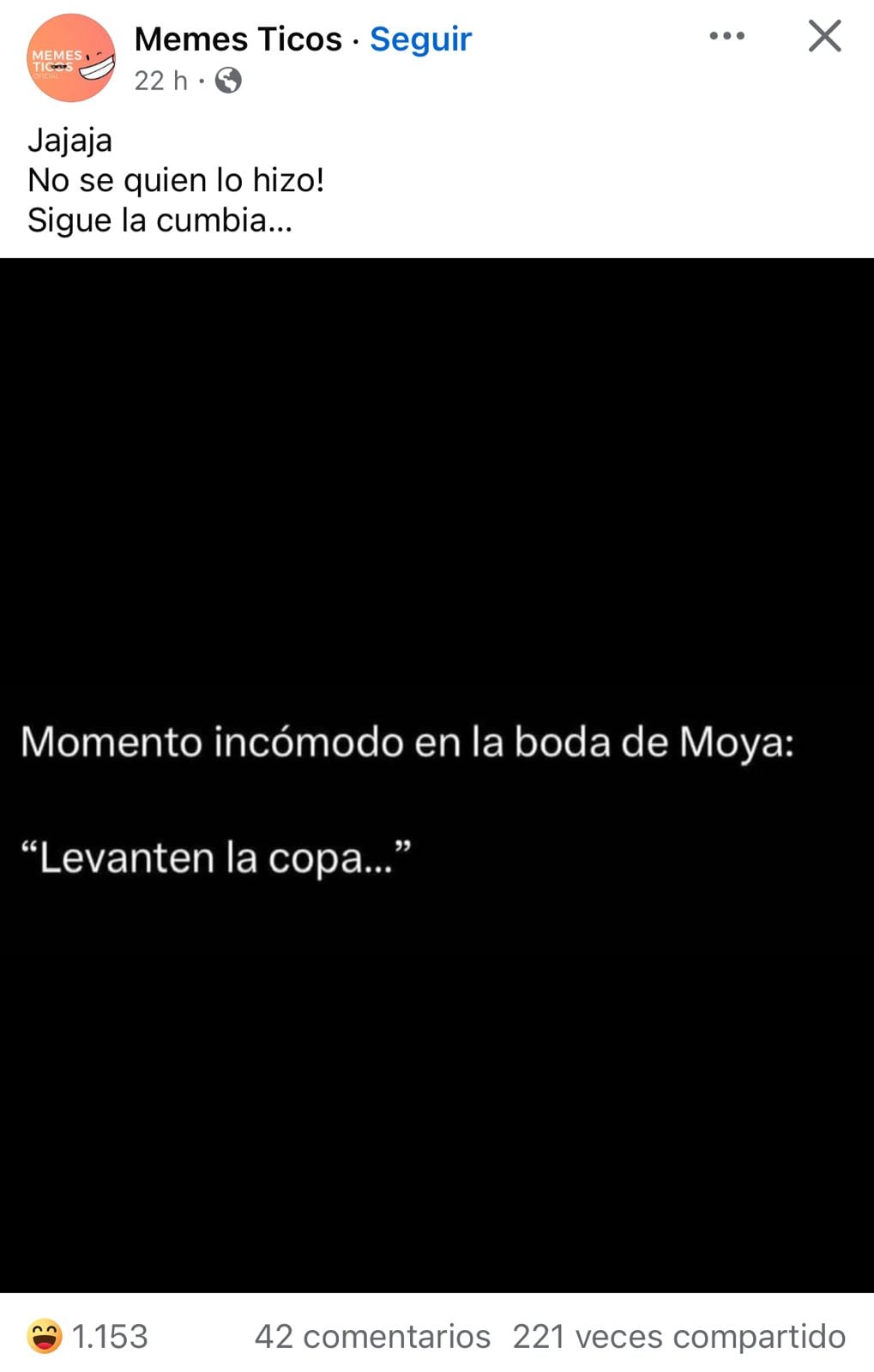 Jonathan Moya broma de la copa