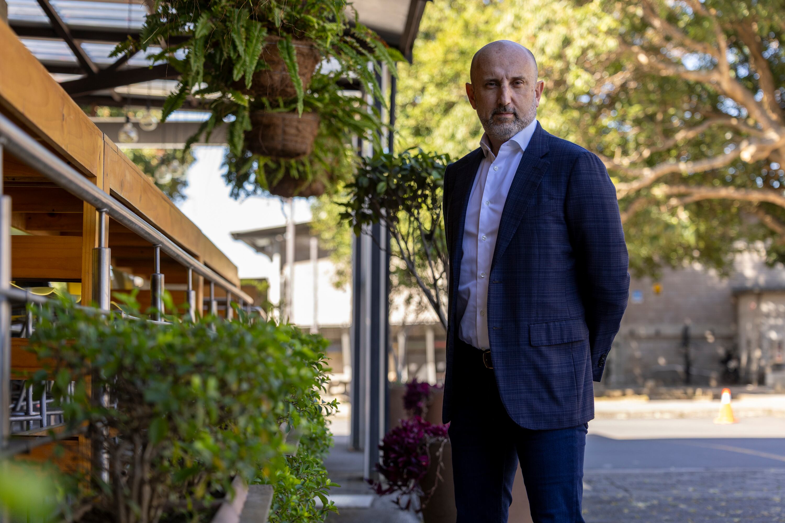 28/02/2025, San José, Estudio Grupo Nación, entrevista con Osael Maroto, presidente de la Federación Costarricense de Fútbol.