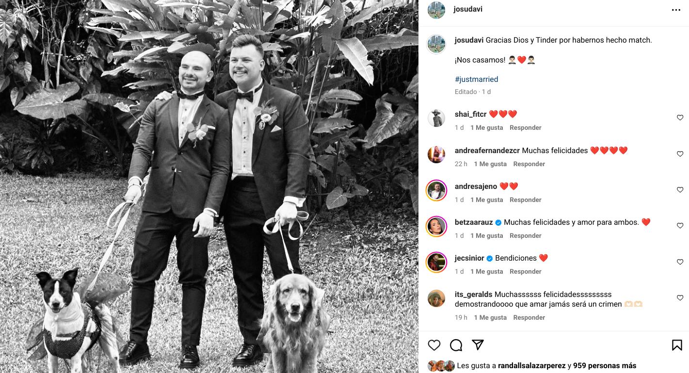 Periodista Josué Sánchez revela cómo conoció a su esposo un día después del “sí”