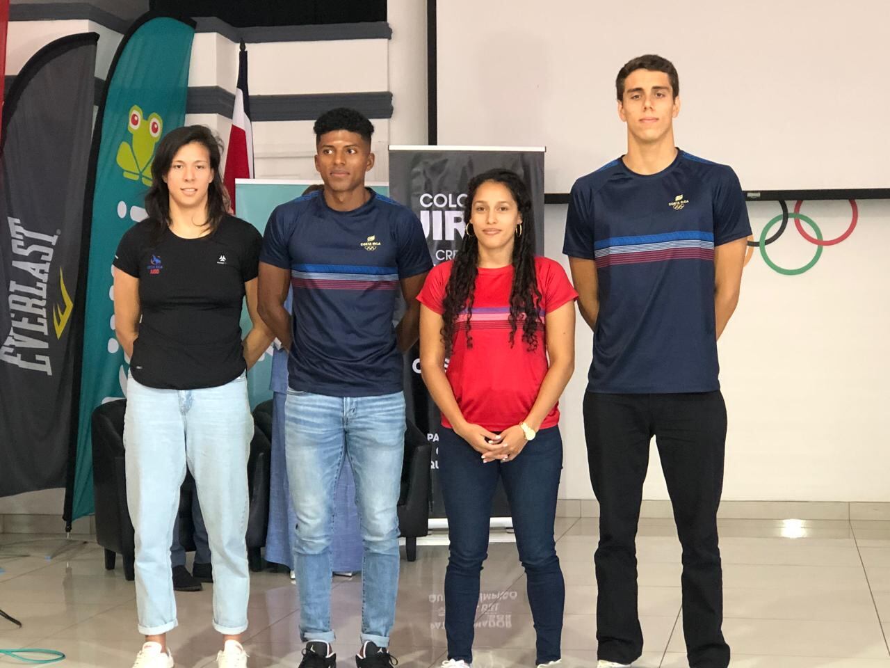 Diana Brenes, Gerald Drummond, Valeria Cárdenas y Alberto Vega aún están con la opción del sueño olímpico de París 2024. Foto: Sergio Alvarado