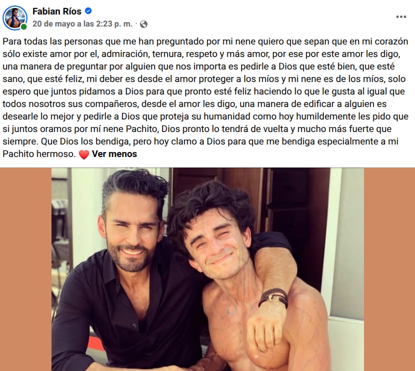 Actores Fabián Ríos y Francisco Bolívar de la novela Sin senos no hay paraíso de Colombia