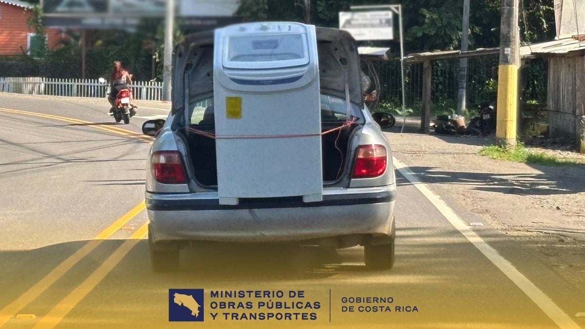 Cuidado con sobrecargar el vehículo