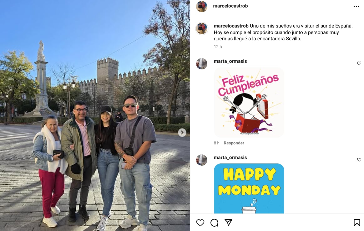 Marcelo Castro y Johnny López andan de viaje por Europa.