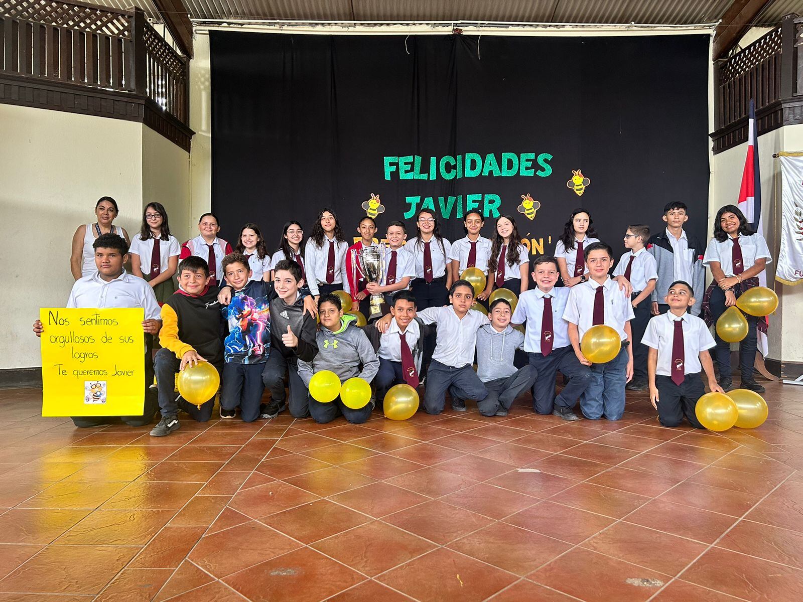 Javier Rojas Carranza, ganador de la primera temporada de Spelling Bee, programa de Teletica. Fotos: Cortesía