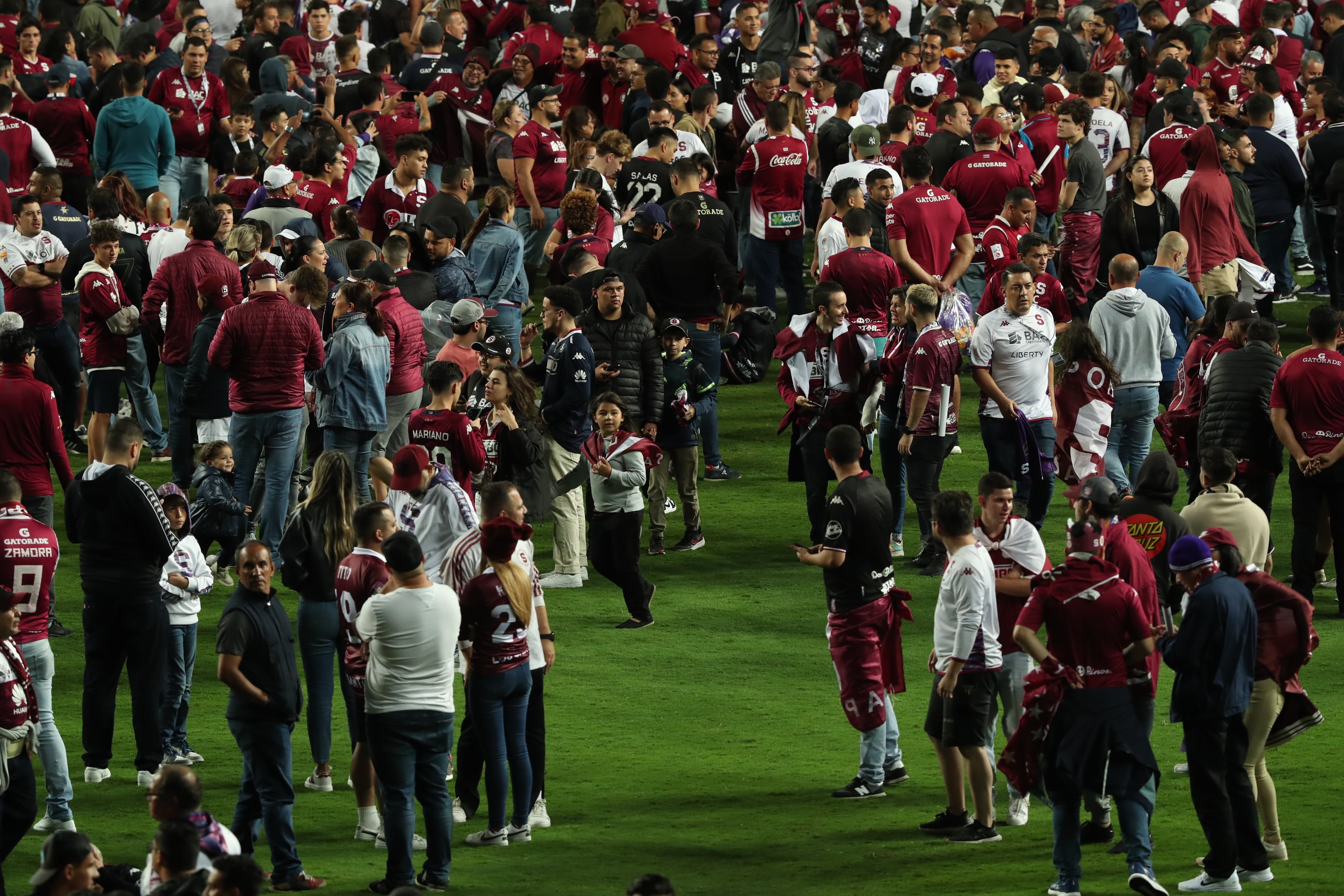 PIE DE FOTO
17/12/2023, San Jose, Tibas, Estadio Ricardo Saprissa, partido de vuelta de la final del torneo de apertura 2023 entre el Deportivo Saprissa y el Club Sport Herediano.