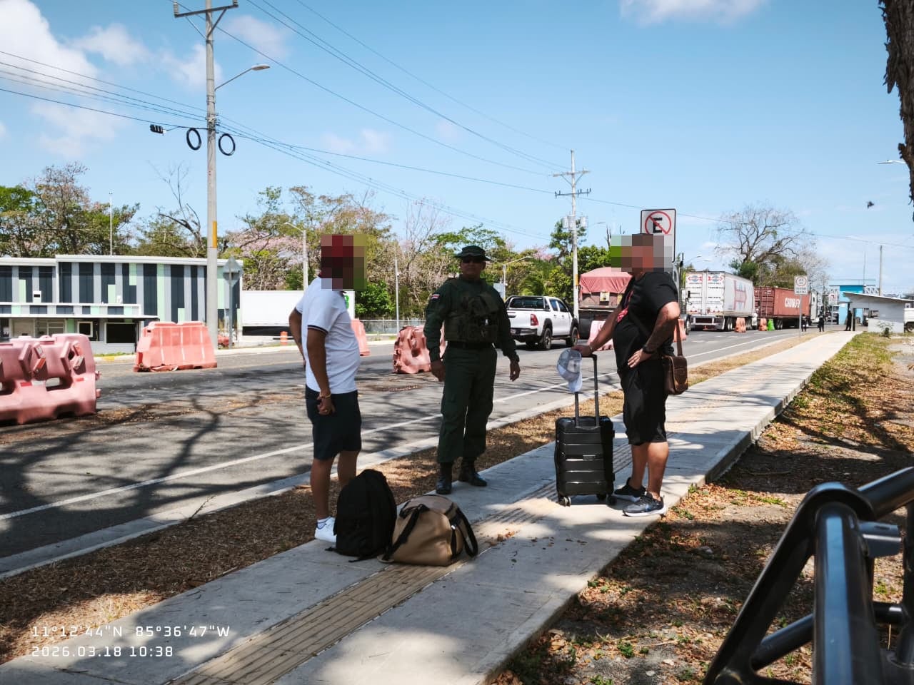 Sospechosos de legitimación de capitales en Peñas Blancas. Foto MSP.