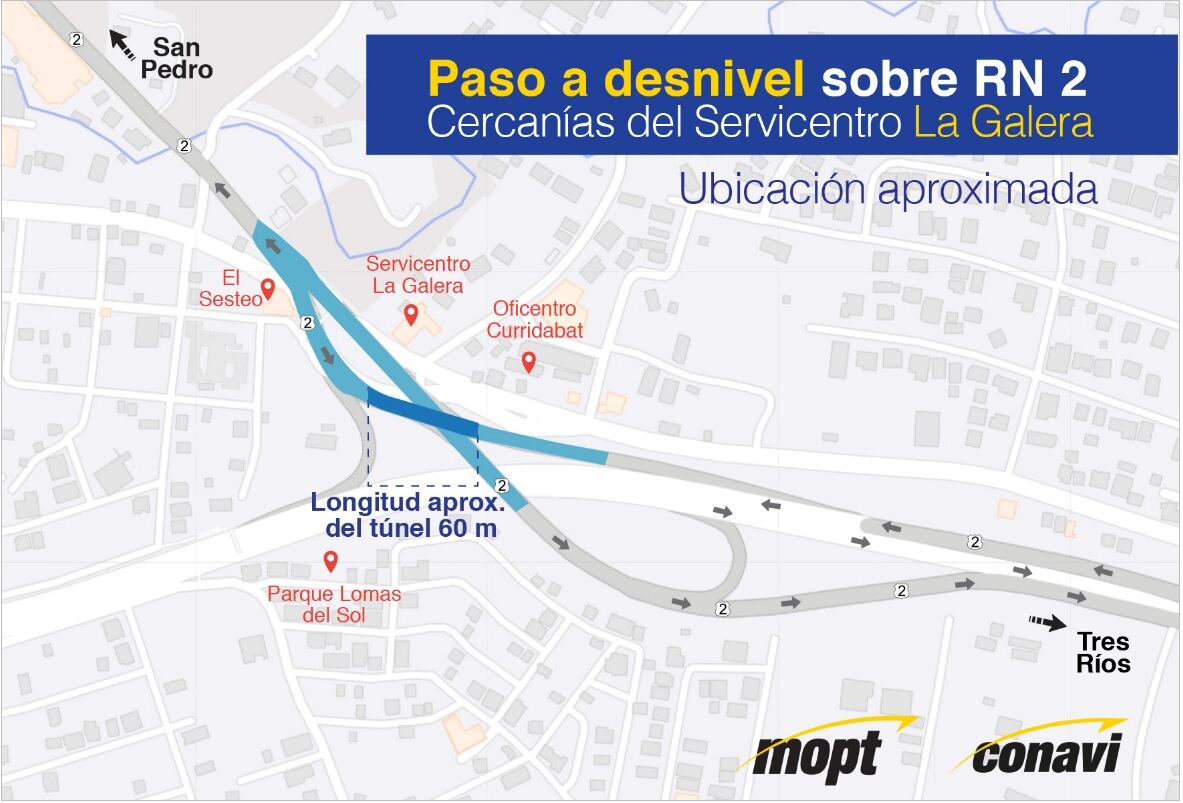 Construirán túnel en el cruce de La Galera
