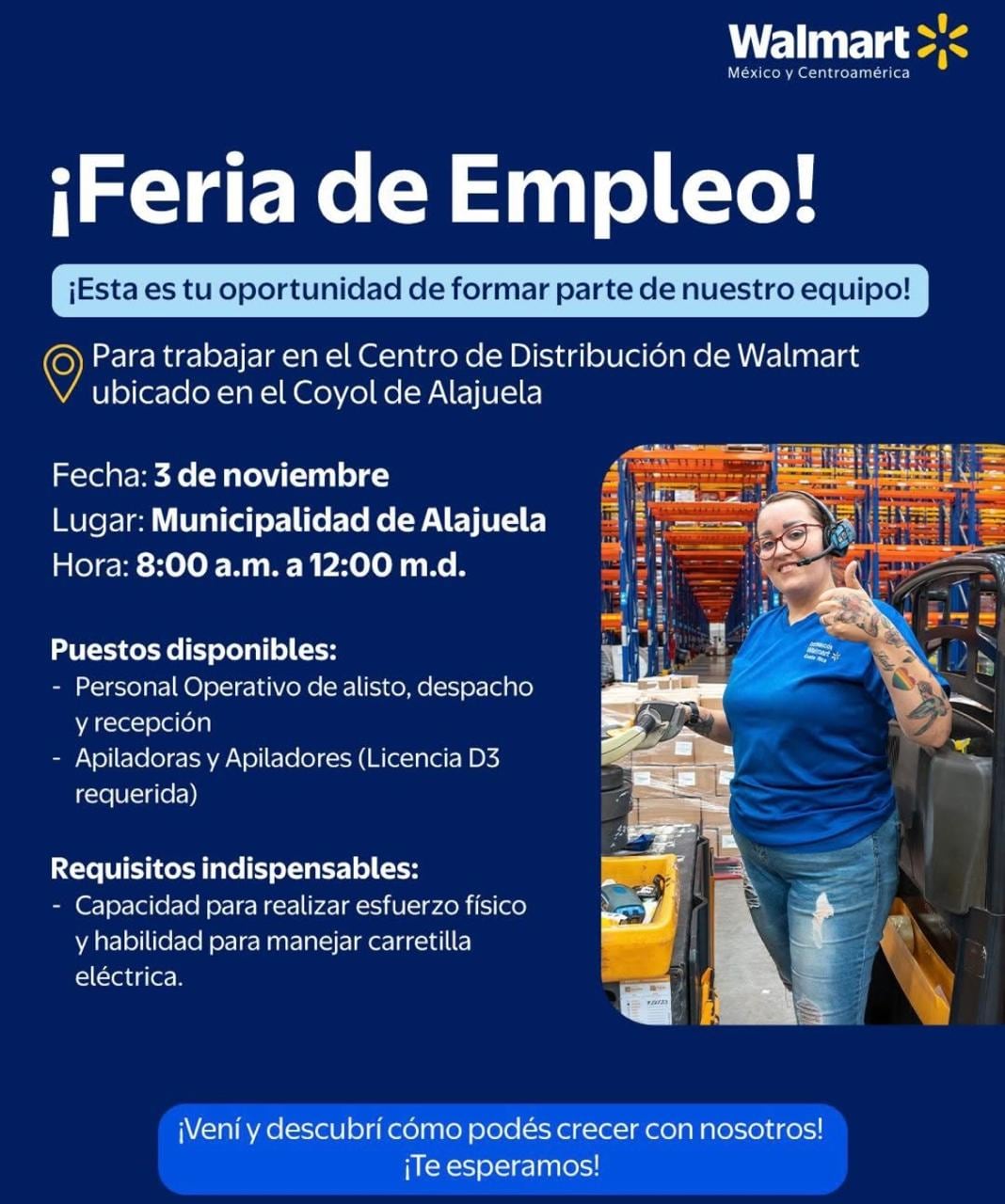 feria de empleo Walmart