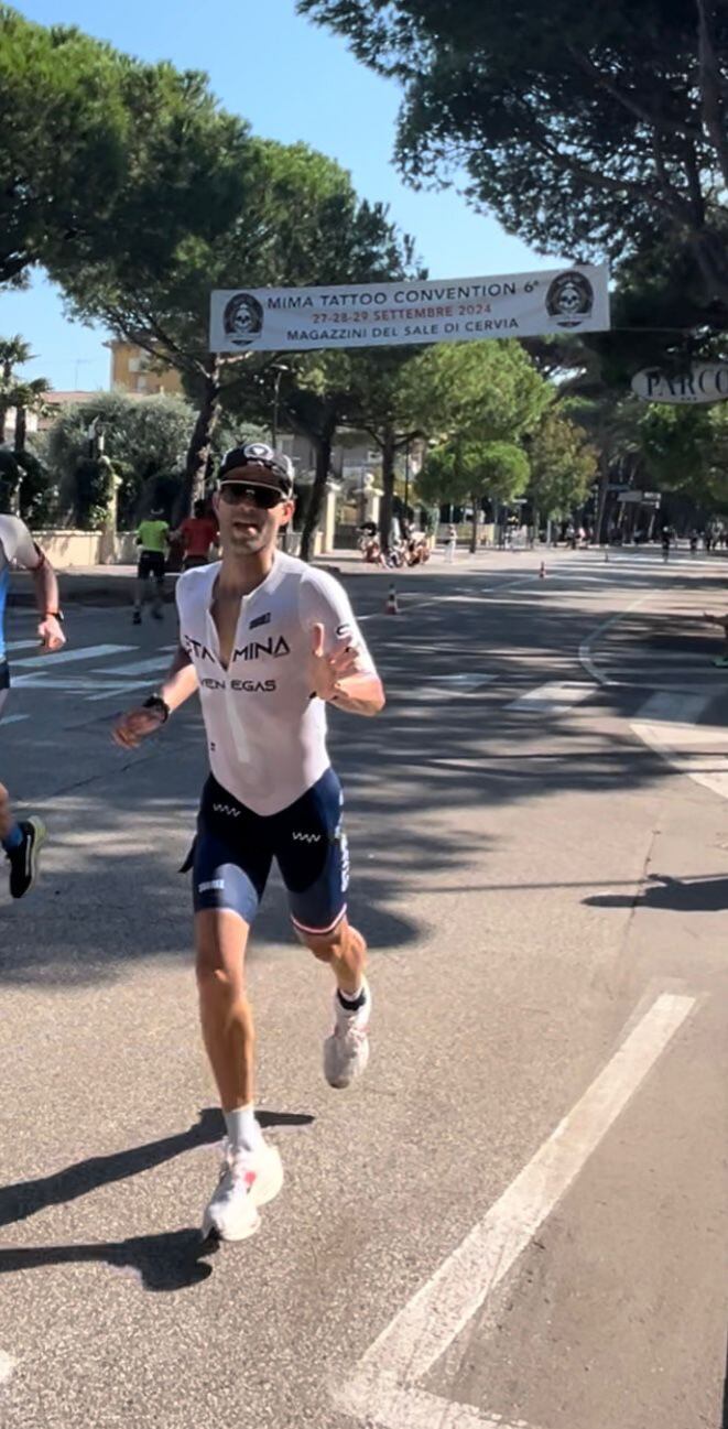 Federico Venegas quedó como los grandes en su debut en un Ironman completo. Foto: Cortesía.