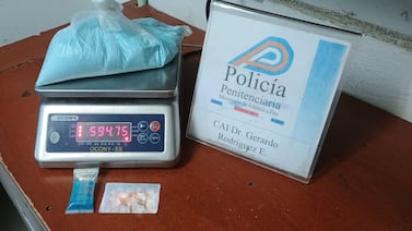 Policía Penitenciaria decomisa bolsa de jabón en polvo que ocultaba más de un kilo de cocaína