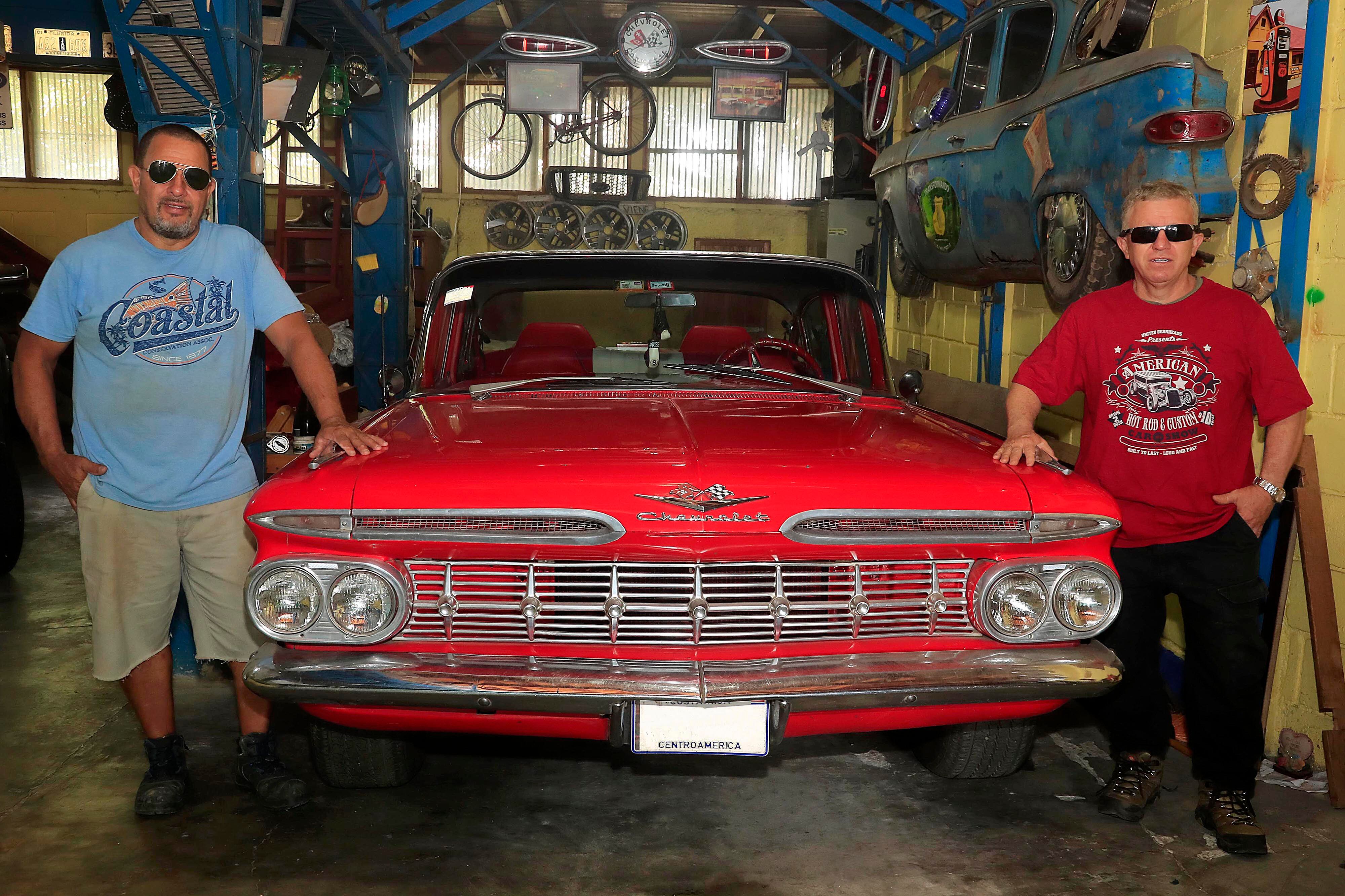 28/09/2023 El Bosque de Oreamuno, Cartago. José Joaquín Ulloa Jiménez mostró su Chevrolet Bel Air, modelo 1959, para la sección El Chuzo de la Semana, en La Teja.