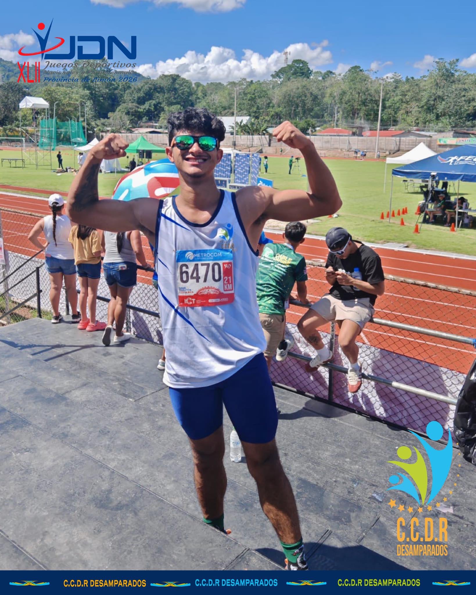 El corredor Lian Moncada, del cantón de Desamparados, se deja la medalla de oro en salto alto confirmando el dominio absoluto de esta prueba ya que Lian es el actual campeón nacional en esta prueba.