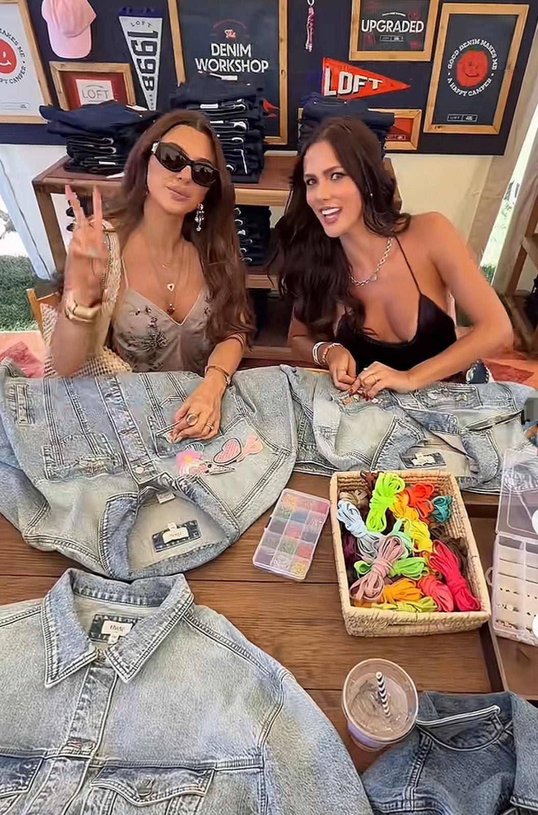 Karina Ramos y Valeria Rees la pasaron muy bien juntas.