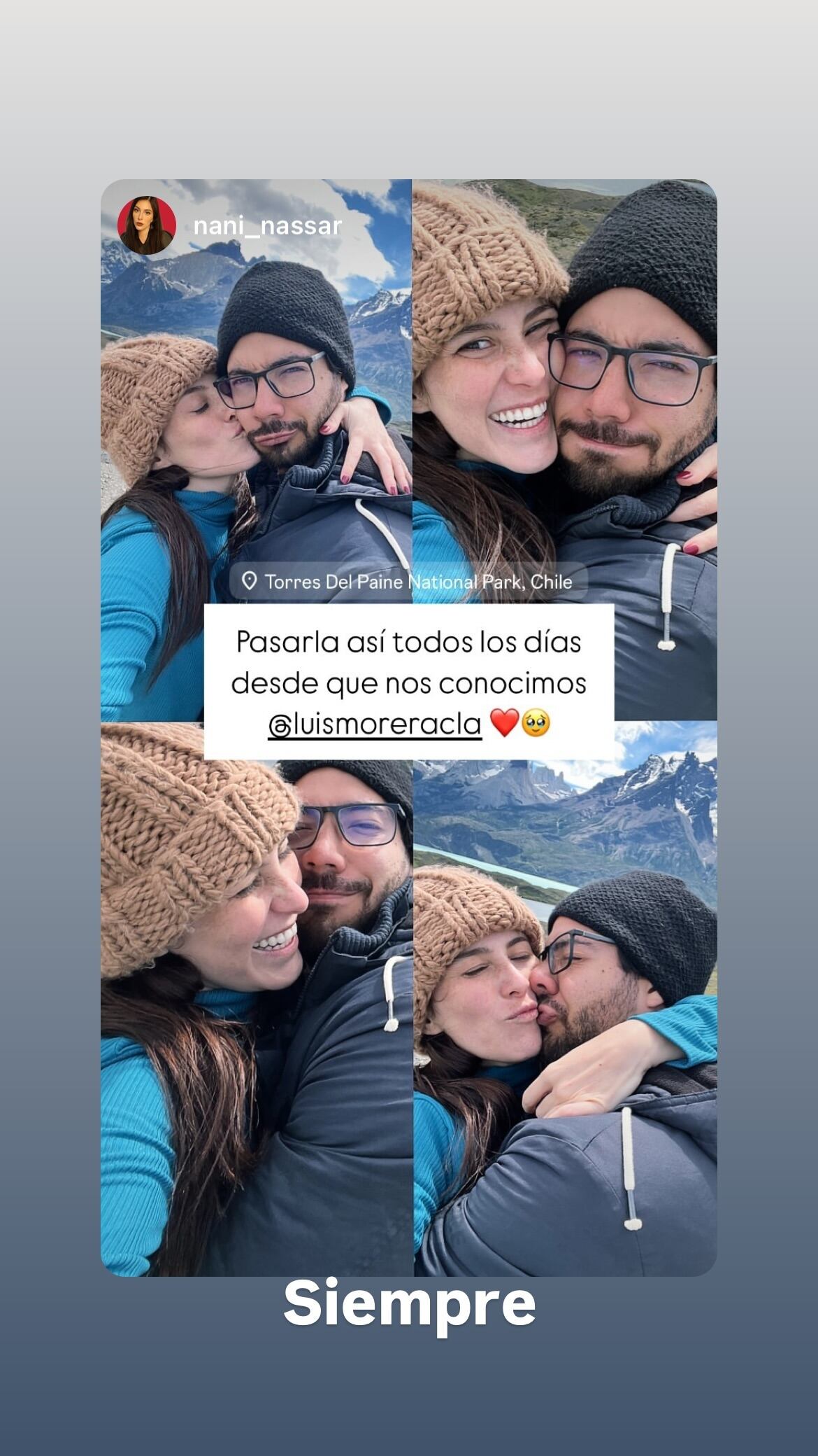 Nayad Nassar, la única hija de Cristiana Nassar, está tan enamorada que derrochó todo el amor que le tiene a su guapo novio en redes desde un impresionante y maravilloso rincón del mundo.