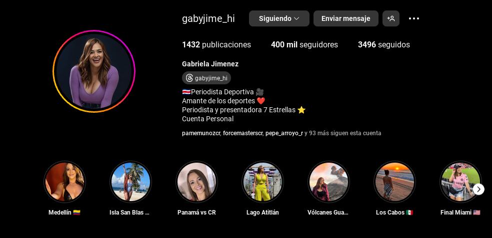 Gabriela Jiménez
Instagram