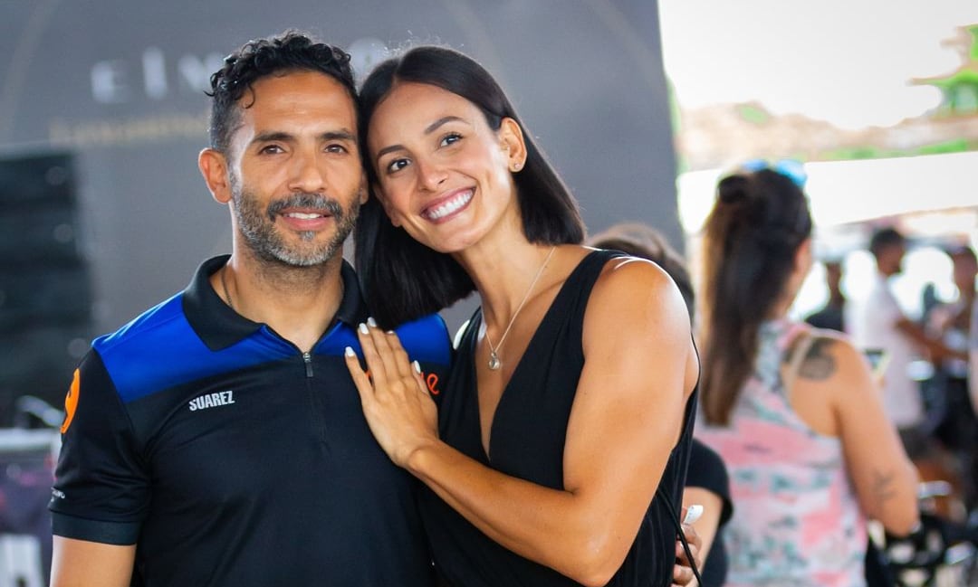 Johanna Solano y su novio Juan Manuel Espinar