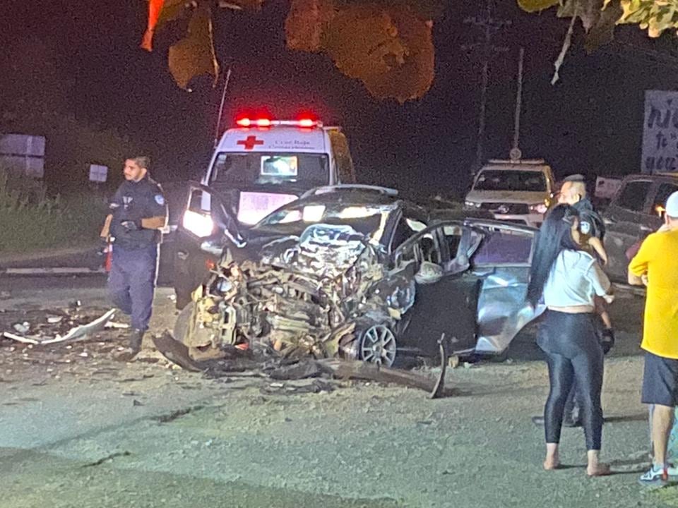 Fallecidos por choque en Garabito de Puntarenas. Foto cortesía.