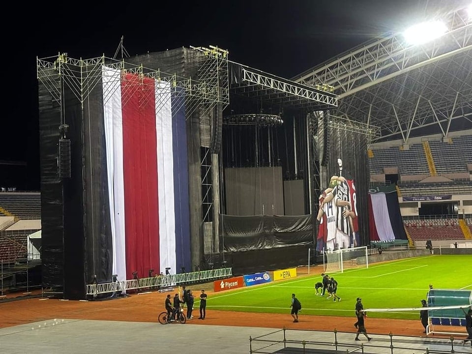 Así se verá el sector norte del estadio Nacional para el juego entre Costa Rica y Guatemala. Foto: Fanatikos.