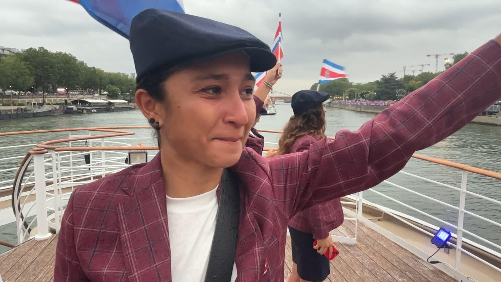 Costa Rica desfiló en la inauguración de los Juegos Olímpicos París 2024. Foto: Prensa CON