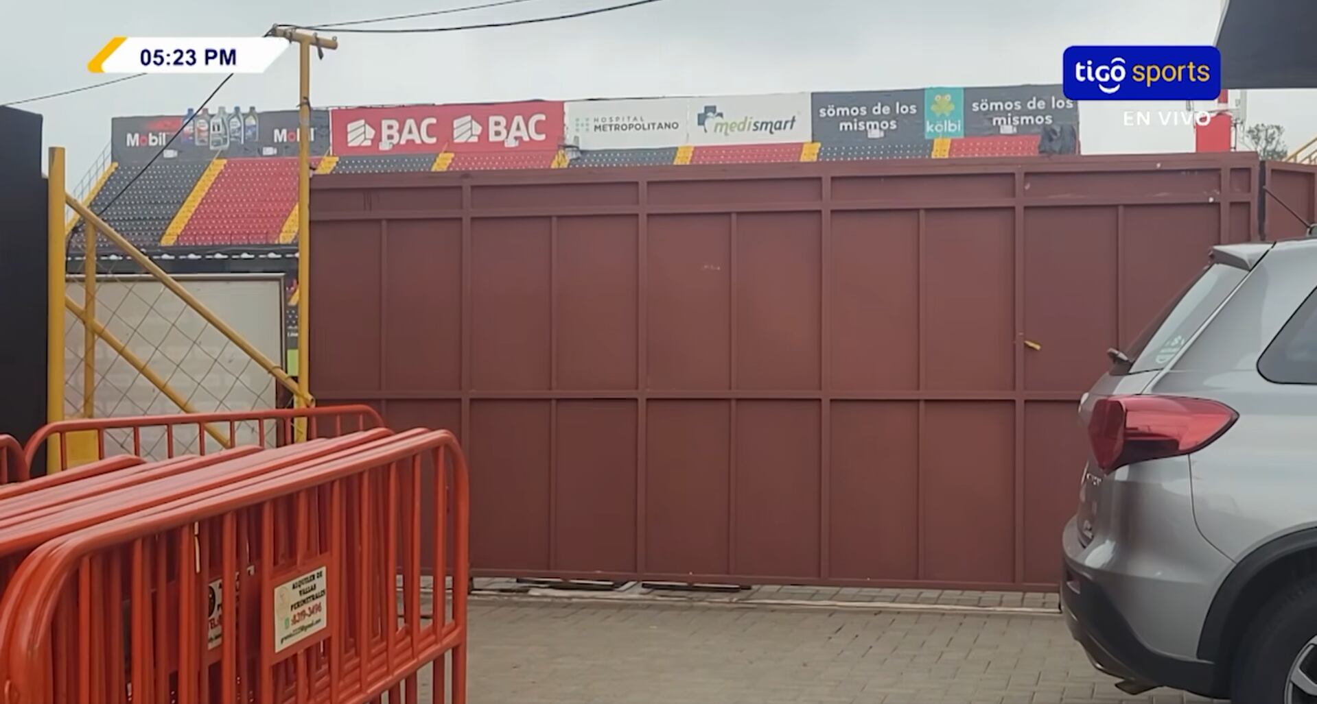 Este es el portón que supuestamente mandó a poner el Machillo Ramírez.