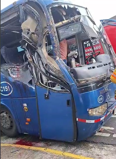 Olman Quesada murió tras fuerte accidente de bus de Lumaca, en Curridabat. Foto: Tomada de redes sociales