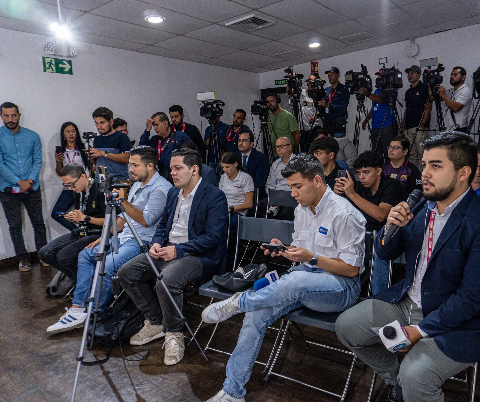 Presentación de Paulo Wanchope como técnico del Deportivo Saprissa. Prensa Saprissa.
